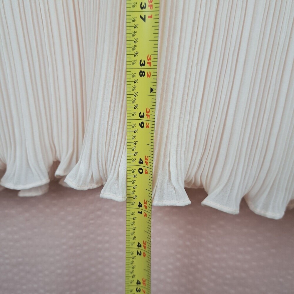 Vintage Patra Beautiful Dress Beaded 20s Style Pleated Bottom Long Sleeve L/XL - Picture 3 of 12